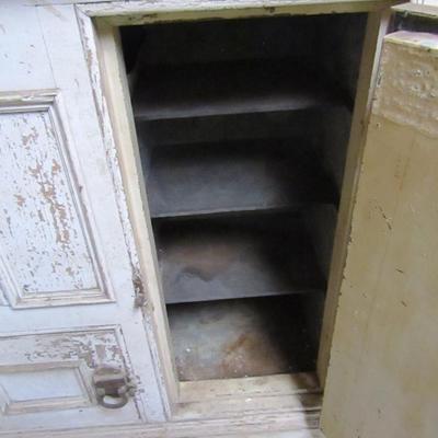 Antique Wooden Ice Box- Approx 37 1/2