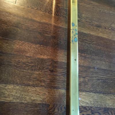 Vintage Brass and Glass coffee Table table