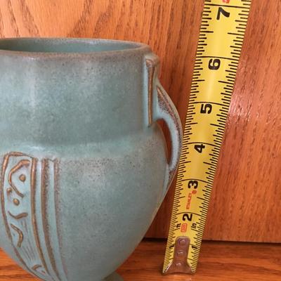 Roseville handled vase