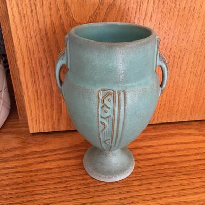 Roseville handled vase