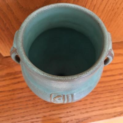 Roseville handled vase