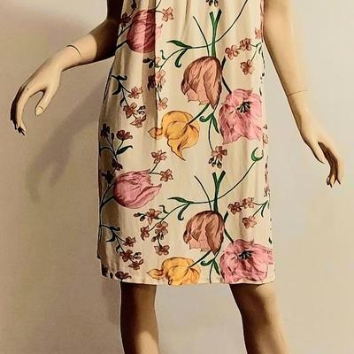 Vtg 60-70s  Boutique Mini dress/House dress/GoGo Gucci like Floral print J. Accordero
