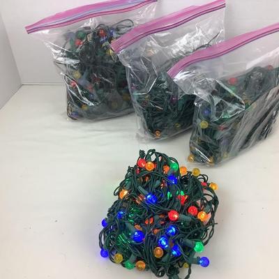 422 Christmas Globe Ball Multicolor String lights Lot