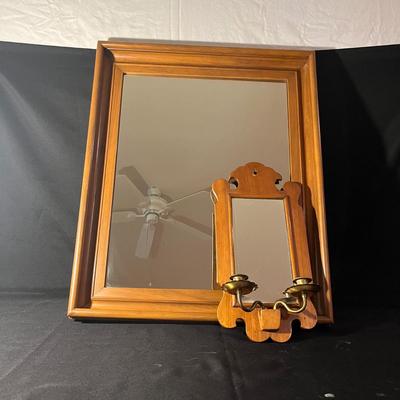 Two Wooden Framed Mirrors (PS-MG)