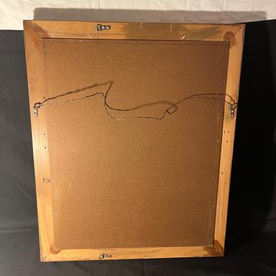 Two Wooden Framed Mirrors (PS-MG)