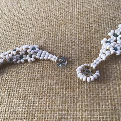 Vintage Glass Seed Bead Necklace
