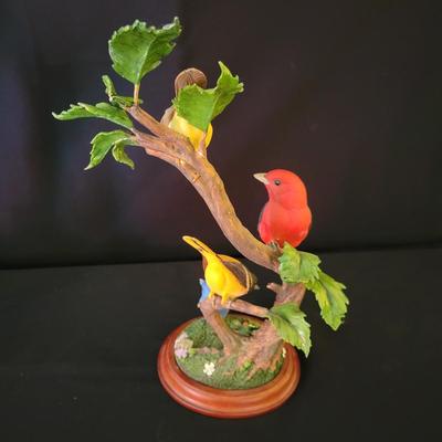 The Danbury Mint Collection of Four Seasonal Bird Statuettes (D-DW)
