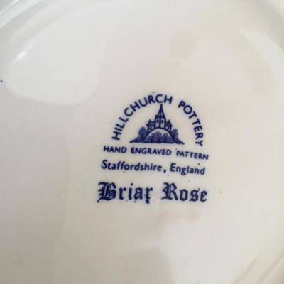 Vintage Briar Rose Staffordshire Hillchurch Pottery