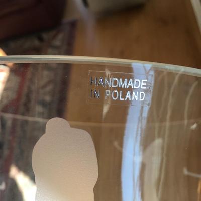 Golfer themed glass bowl