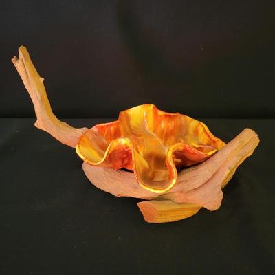 PM Longo Pottery on a Driftwood Base (D-DW)