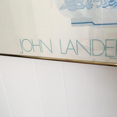 John Lander flower poster