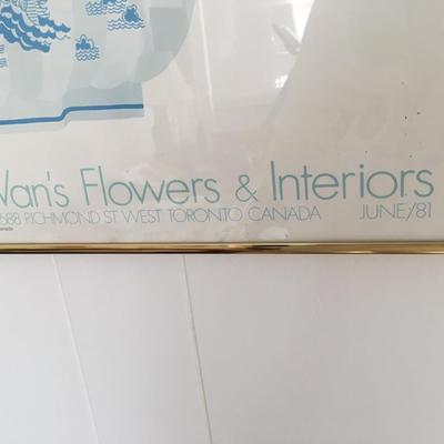 John Lander flower poster