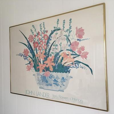 John Lander flower poster