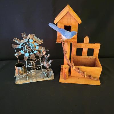 Rustic Sculptures incl. a Musical Windmill (D-DW)