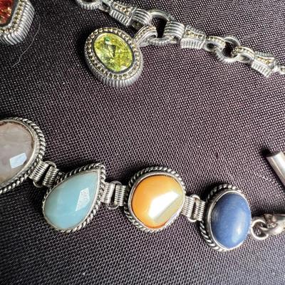 Sterling Abalone Shell Brooch & More (K-RG)