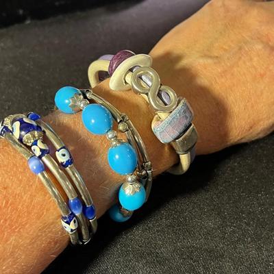 Sterling Abalone Shell Brooch & More (K-RG)