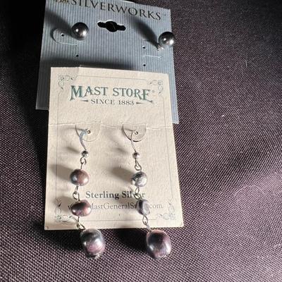 Sterling Abalone Shell Brooch & More (K-RG)