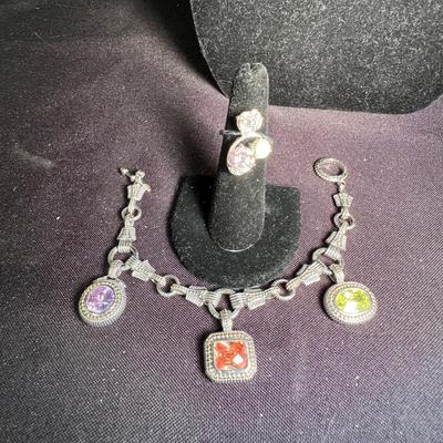 Sterling Abalone Shell Brooch & More (K-RG)