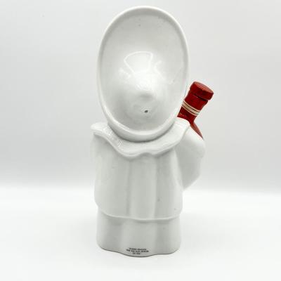 LIMOGES ~ Numbered Porcelain Figurine Holding Cointreau Liqueur Bottle