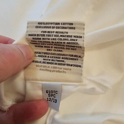 Three Sets of Queen Size Bedding by Cuddledown, Pottery Barn, & LL Bean (UB-JS)