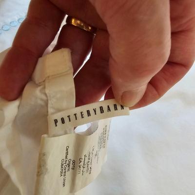 Three Sets of Queen Size Bedding by Cuddledown, Pottery Barn, & LL Bean (UB-JS)