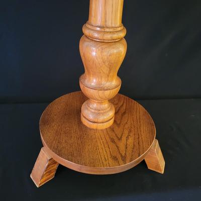 Solid Oak Plant Stand (D-DW)