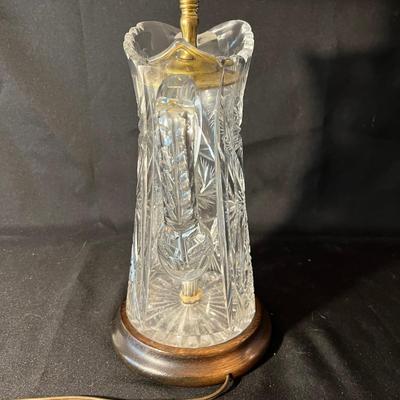 Cut Glass Table Lamp & Dish (LR-MG)