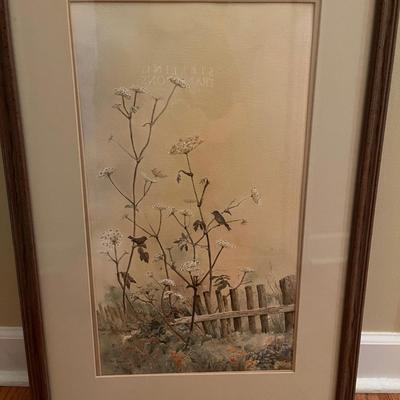 Framed & Matted Floral Print (LR-MG)