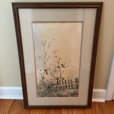 Framed & Matted Floral Print (LR-MG)