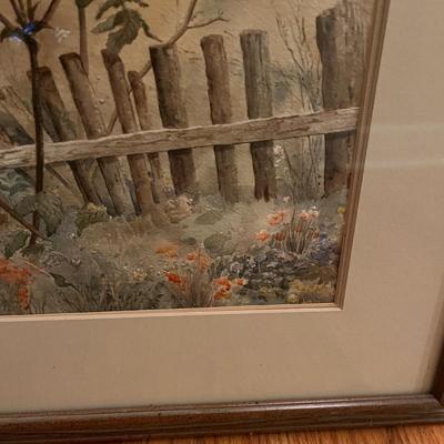 Framed & Matted Floral Print (LR-MG)