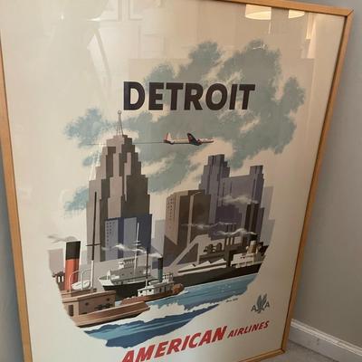 American Airlines Retro Poster