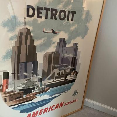 American Airlines Retro Poster