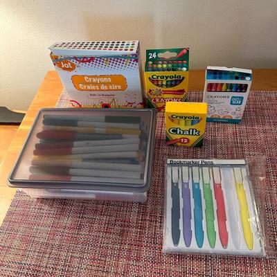 Crayons, Markers & Pens