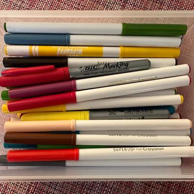 Crayons, Markers & Pens