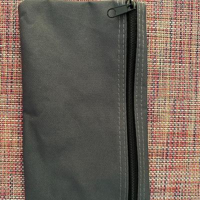 West Elm "Stash" Black Leather Zipper Pouch + 4 Additional Zipper Pouches