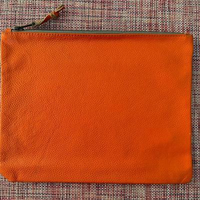 West Elm "Stash" Black Leather Zipper Pouch + 4 Additional Zipper Pouches
