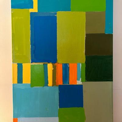 Color-blocked Painted Arwork