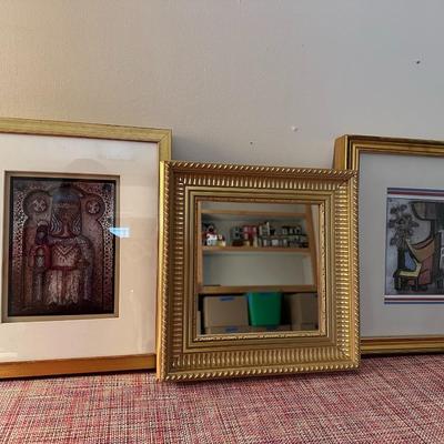 Framed Art plus Mirror