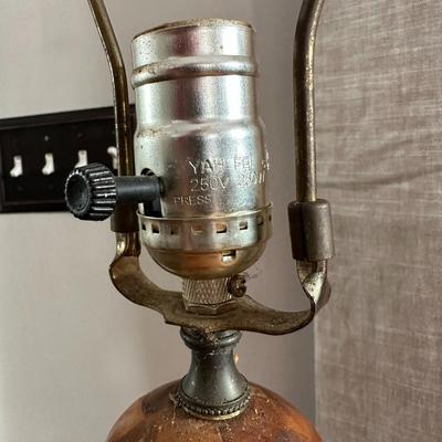 Set of 2 Very Cool 2-Tone Wood Lamps