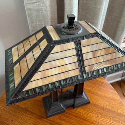 Dual-base Tiffany Style Table Lamp
