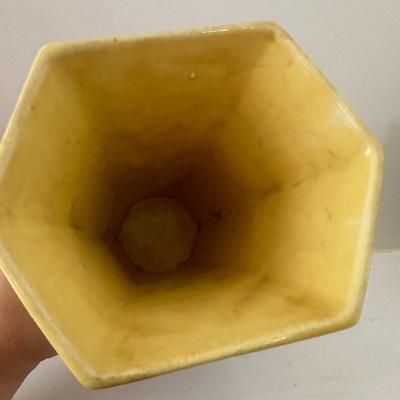 Yellow McCoy Vase & West Elm Vases
