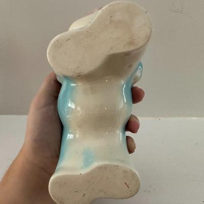 Cute! Cute! Ceramic Elephant Pitcher & Matching Vase