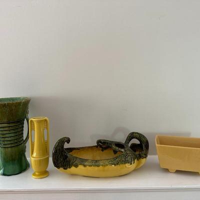 Brush USA, Hull, and Other Green & Yellow Pottery
