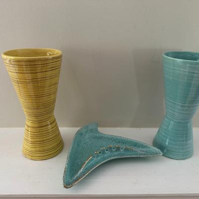 McCoy Vases & USA Pottery Ashtray