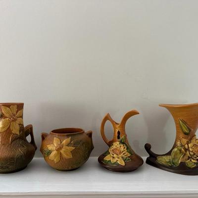4 Pcs. Roseville USA Pottery