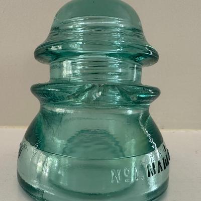 Teal/Aqua Blue Glass Telephone Pole Insulators 