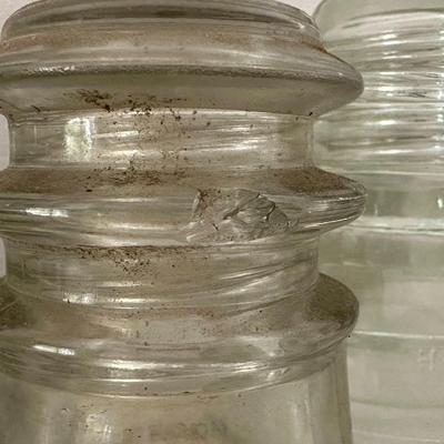 Clear Glass Telephone Pole Insulators