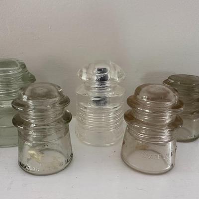 Clear Glass Telephone Pole Insulators