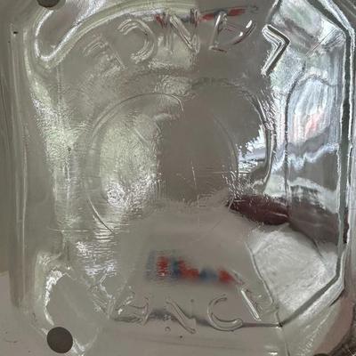 2 Lance Glass Jars w/Lids