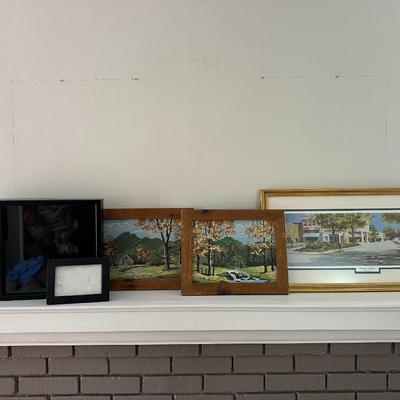 Artwork and Empty Frames
